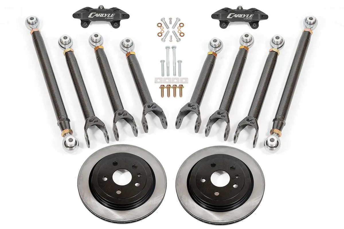 Cts V-3 15" Conversion Kit By Carlyle Racing| Solid Rotors, Black Calipers 1