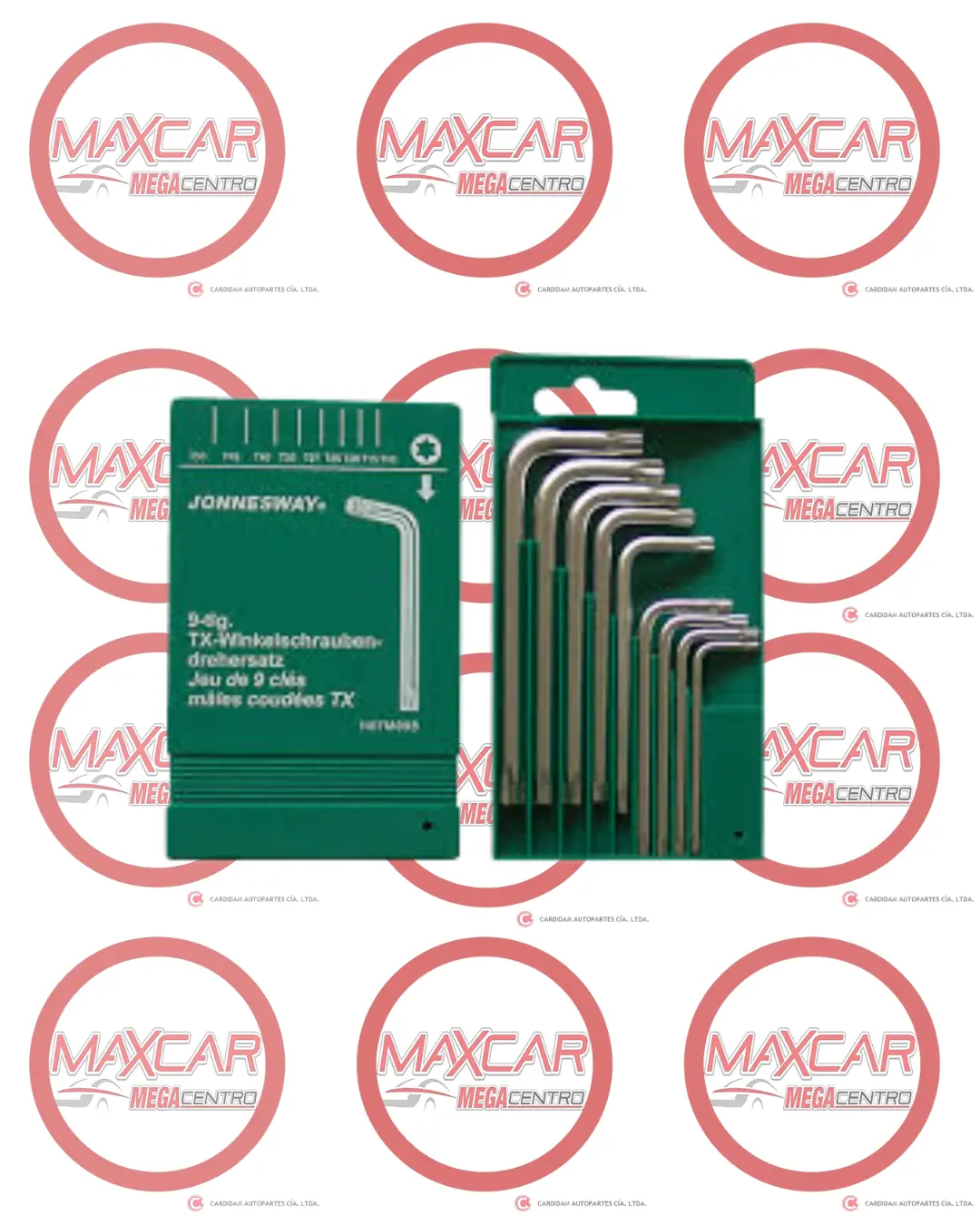Juego De Llaves Torx Con Pin  (9 Piezas) Jonnesway - 34080H08mtp09s 1