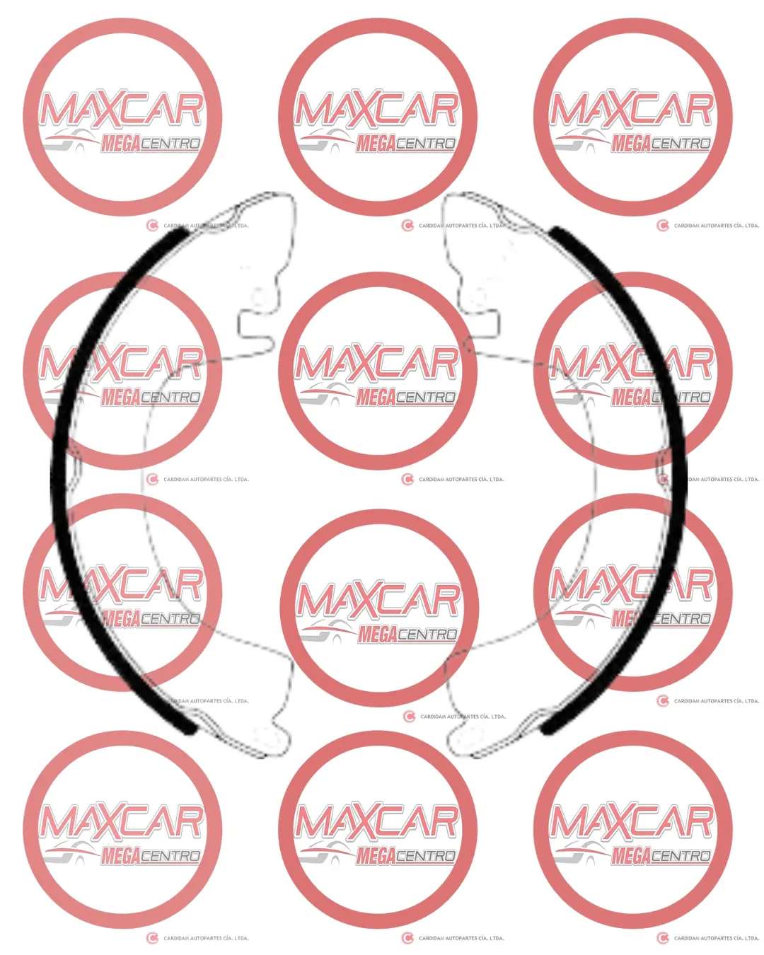 Zapata Freno Mgp Fn6698 Changan Dongfeng Chery Lifan (219X41.8Mm) - Zm6698 1