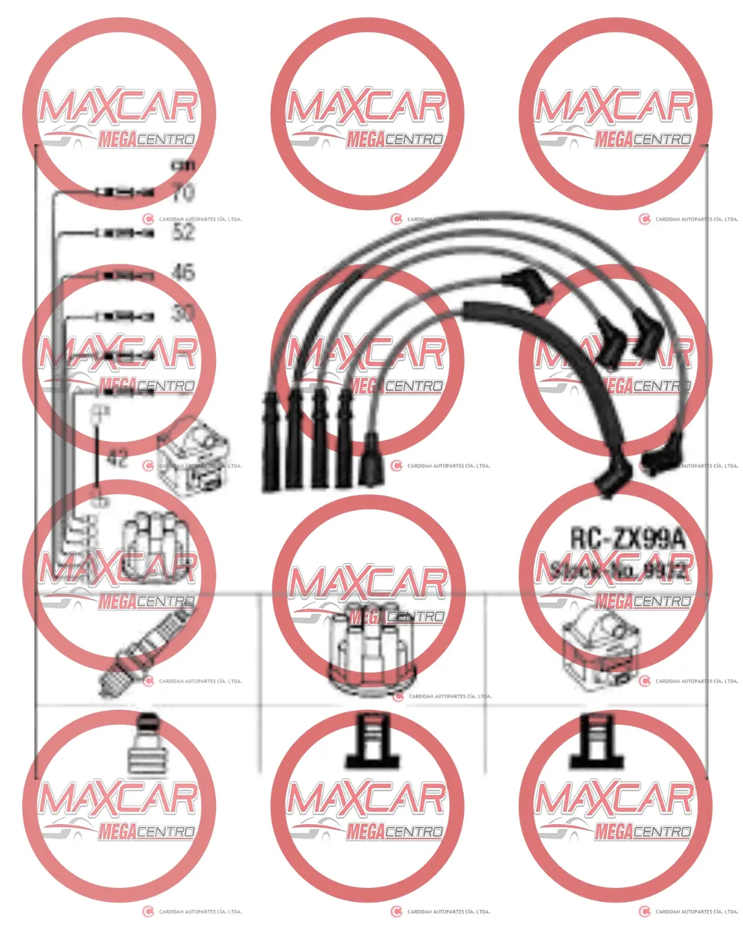 Cb.Fe8589182 Cable Bujias Acdelco Ac118 Mz 2.2 1