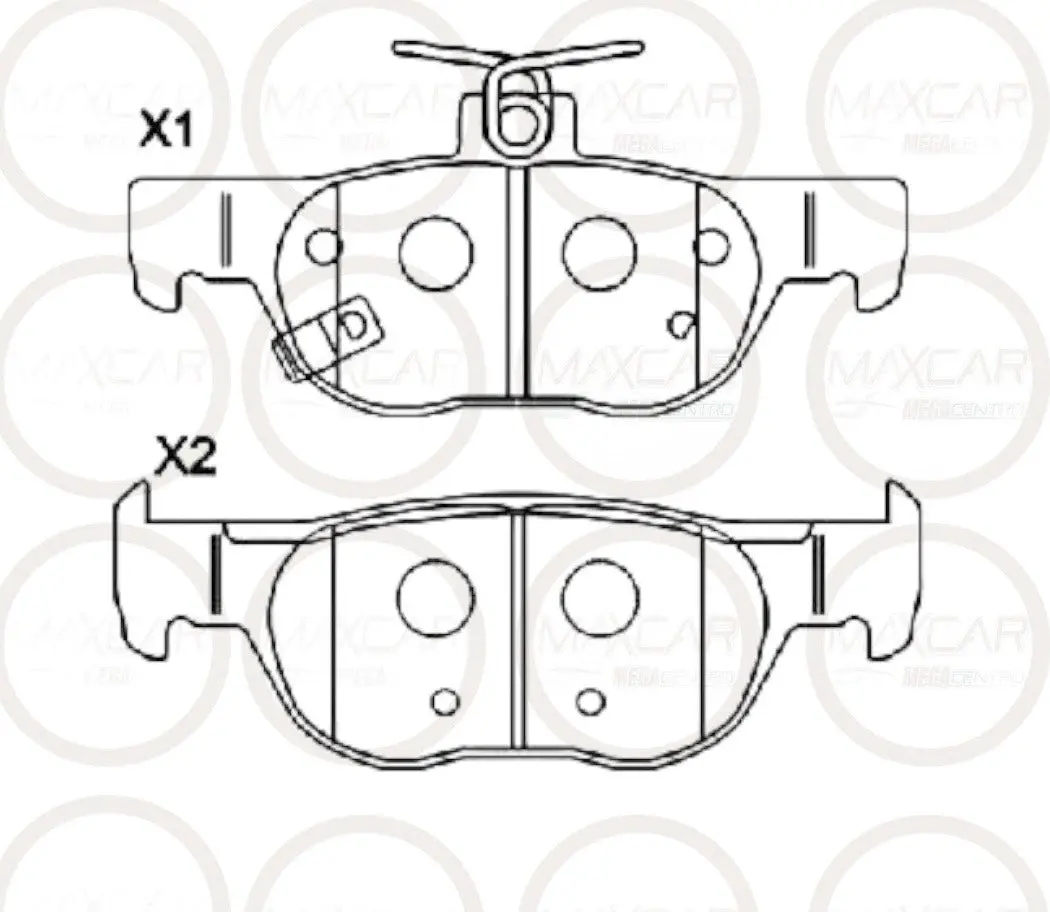 Pastilla Freno Pos Daichi 9459-D2219 Mazda Cx30 19-24  - Pdc2219 1