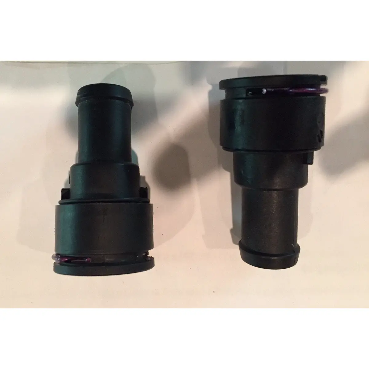 Straight Lsa Style 5/8" Quick Connects X 2 - Black 1