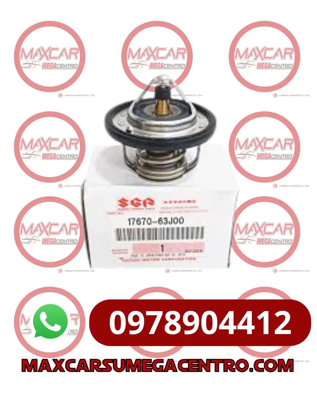 Ter.W52se82 Termostato Original 17670-63J00  Sz 2400 J24 15 Grand Vitara 52 /82 Gds. 1