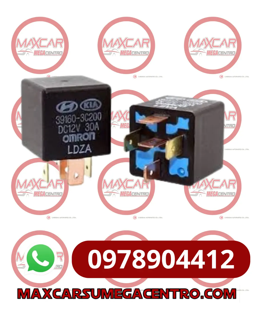 Rel.39160-3C200 Relay Luces Mobis Accent 12- Tucson Ix 11-15 1