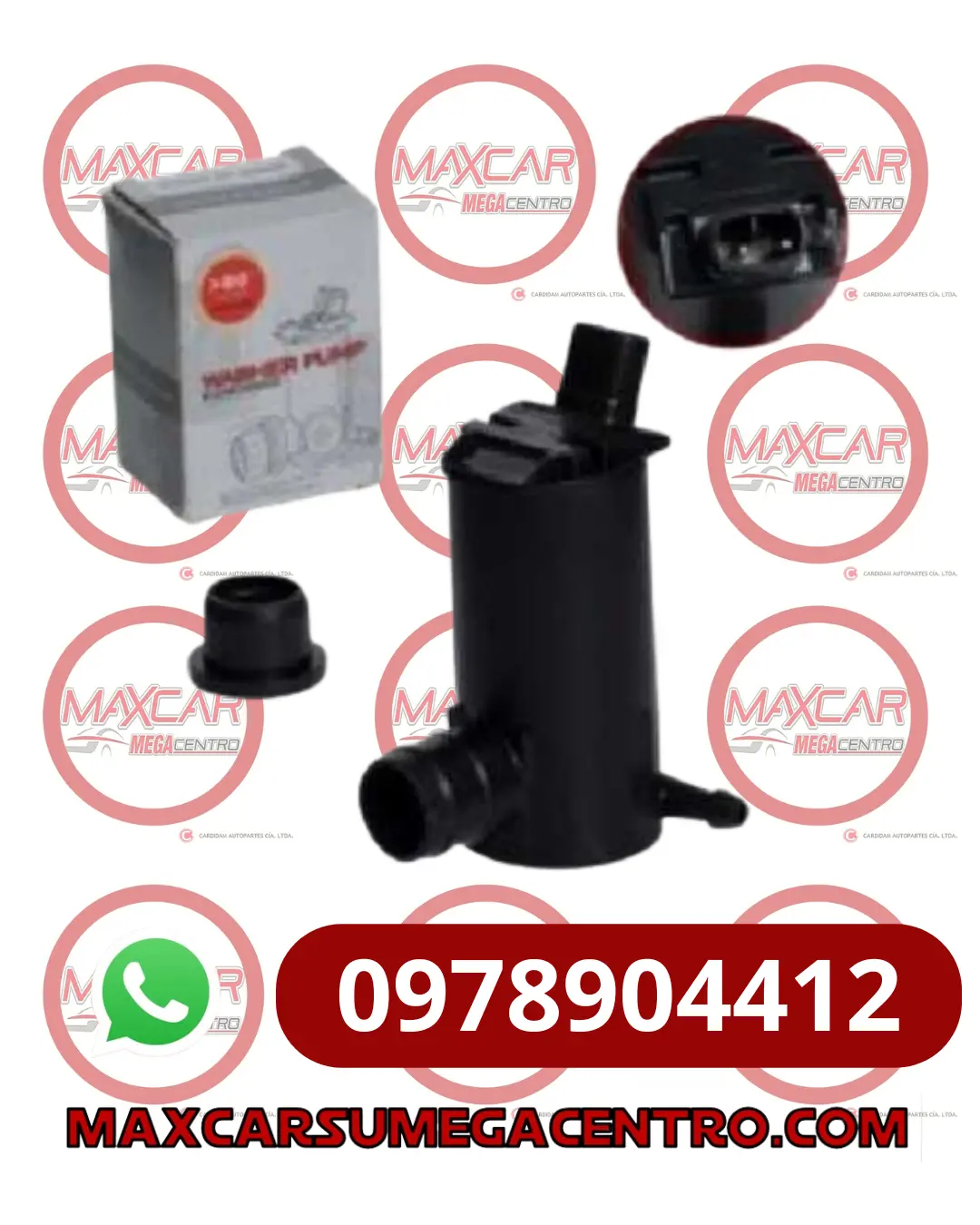 Mlp.635.8 Motor Limpiaparabrisas Oem Chevrolet/Hyundai/Daewoo Terminal Peq. 12V 1