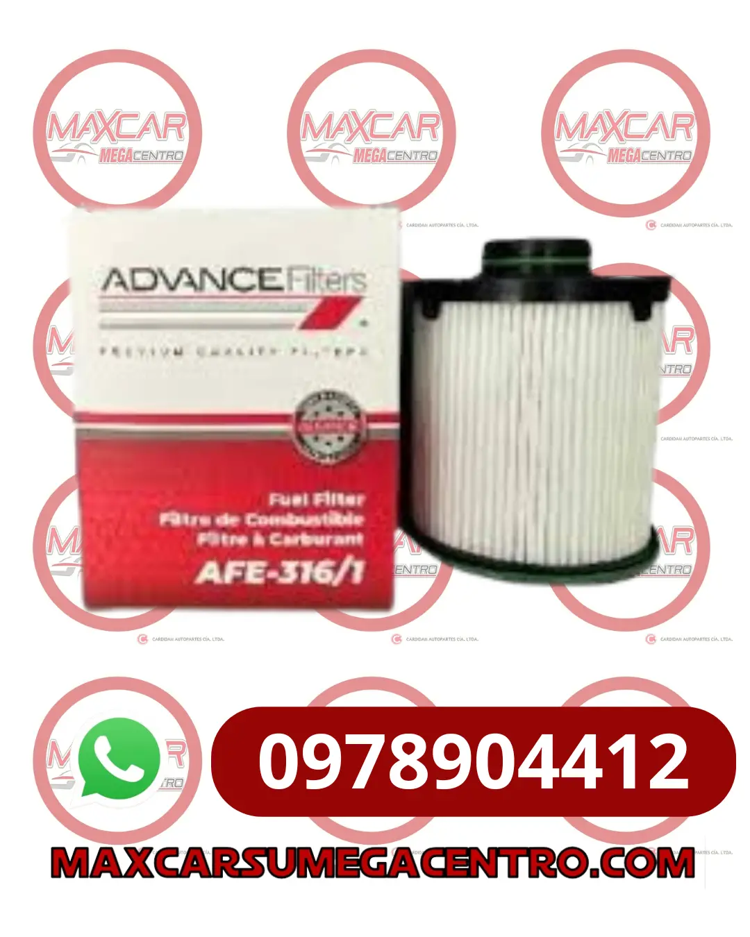 F.Afe316/1 Filtro Combustible Advance Foton Tunland G7 4F20tc5 22- 1