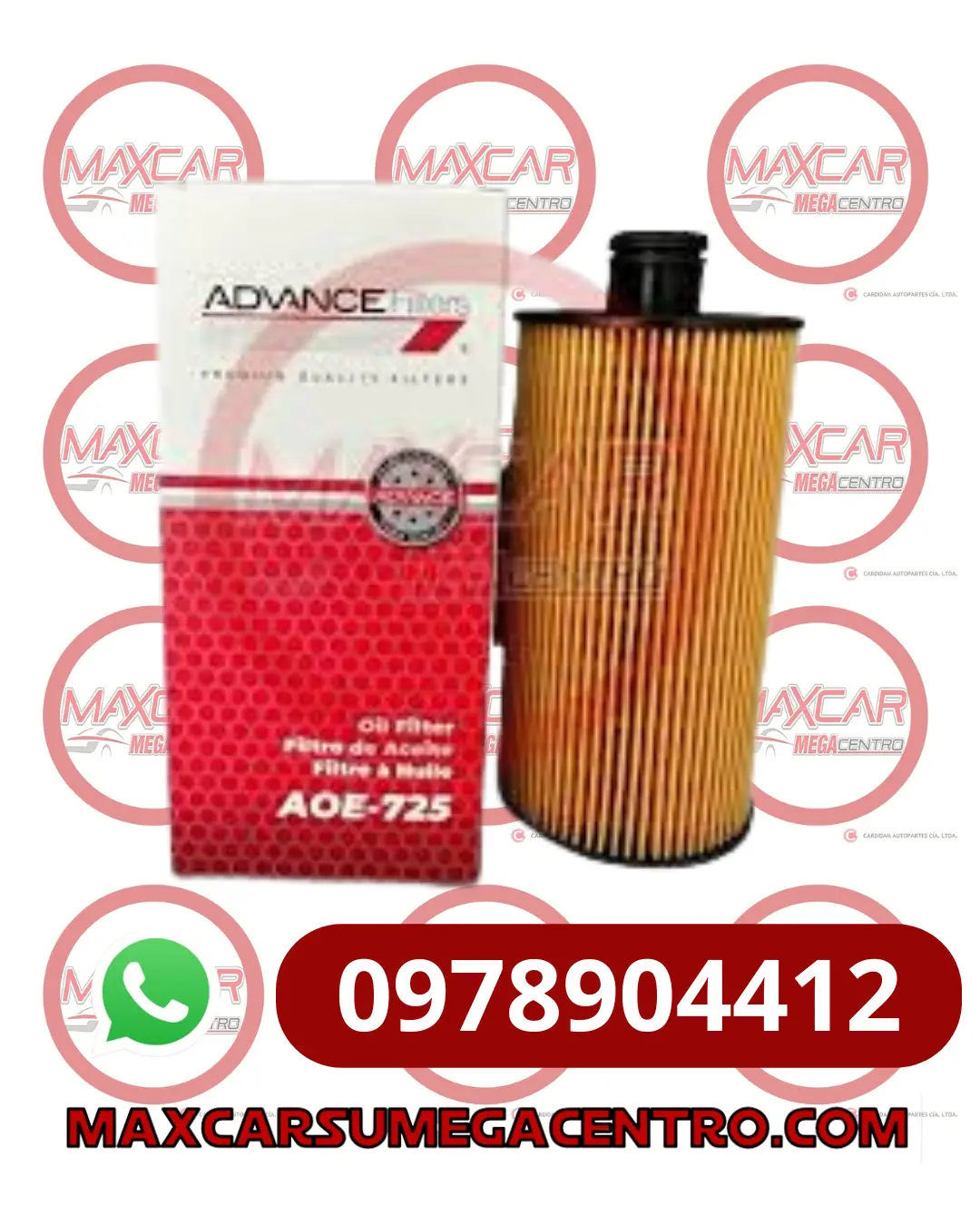 F.Aoe725 Filtro Aceite Advance Faw Tiger Vr Ca1040 3,8L 5.5Ton 1