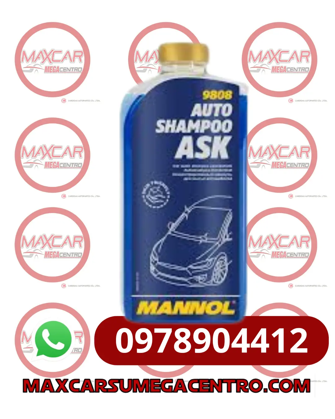 Ad.Mn9808 Mannol Shampoo Con Cera Ask Litro 1