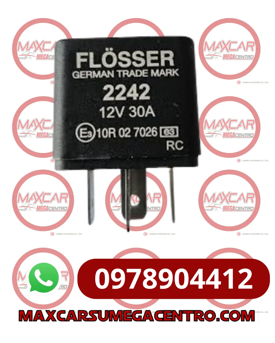 Rel.2242 Relay Flosher 2242 12V 30A 4T 1