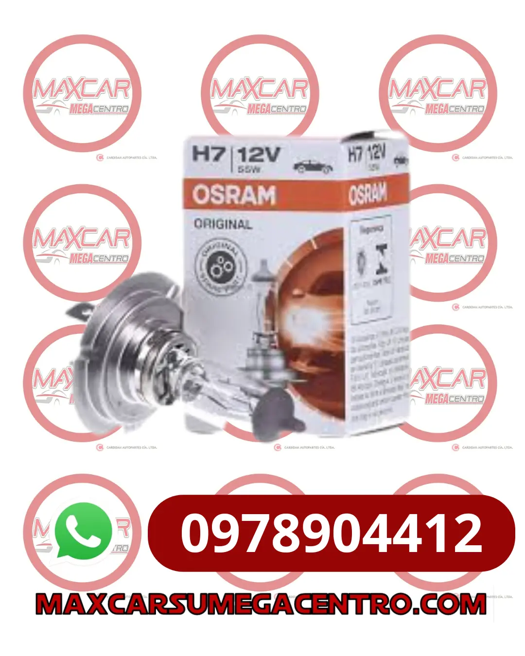Far.H7 Halogeno Osram H7 12V 55W Px26d 64210 1