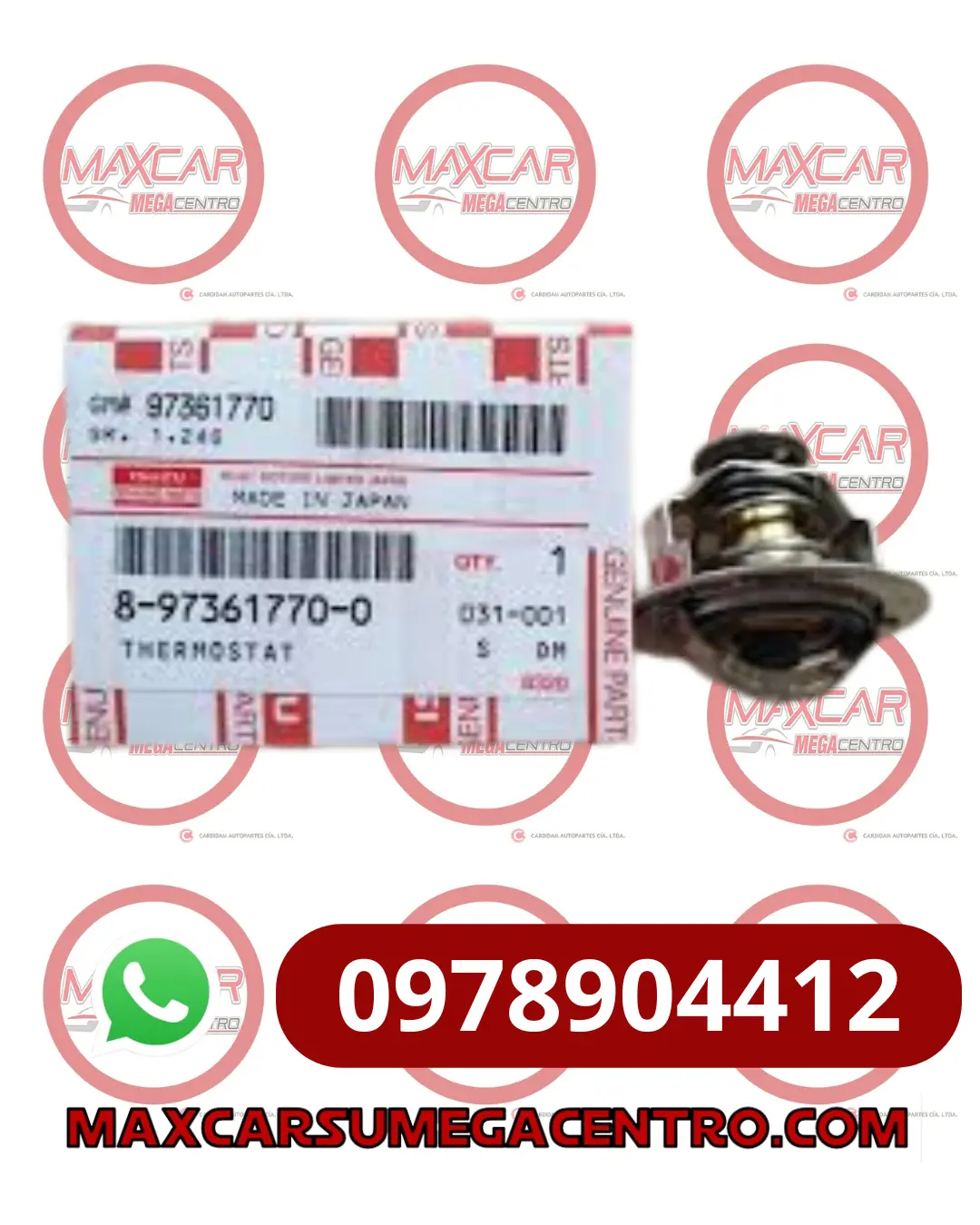 Ter.8973617700 Termostato Isuzu Dmax 2.5 3.0 05-13 Nhr 2.8 4Jb1 82° 1