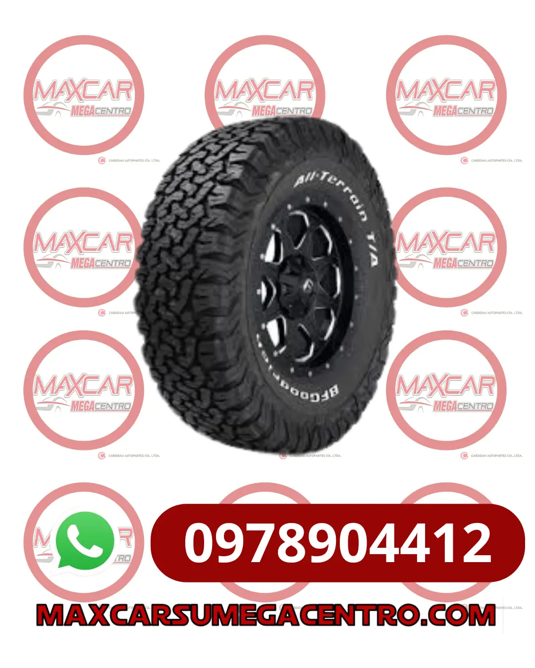 Ll.255/70R16 Llanta Bf Goodrich  120/117S Tl All-Terrain T/A Ko2 Lre Rwl Go 1