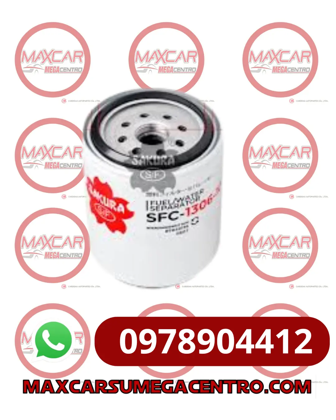 F.Afs1306 Filtro Combustible Sakura Sfc1306-10/1901 Hino 1