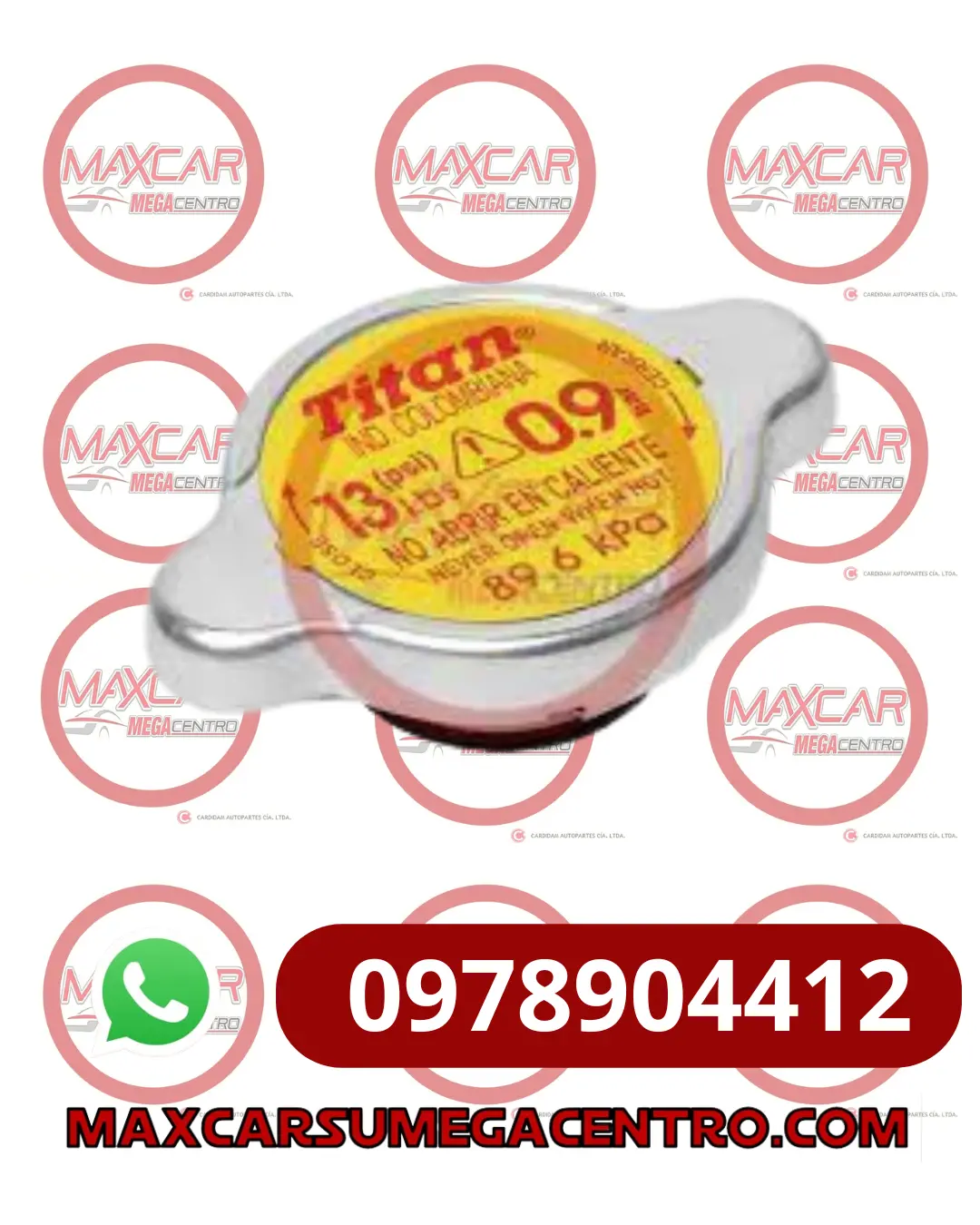 Tap.Tr27 Tapa Radiador Titan 0.9B 13Lbs 1