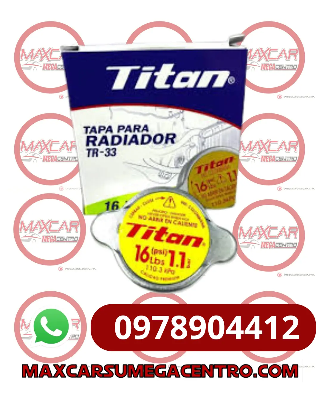 Tap.Tr33 Tapa Radiador Titan 1.1B 16Lbs 1