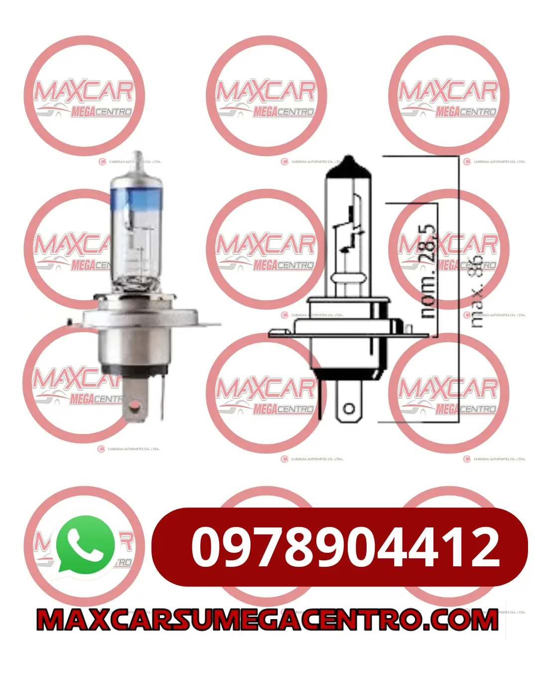 Far.H4 Halogeno Flosher H4 60/55W P43t  Ultra+90% (6290043) 1