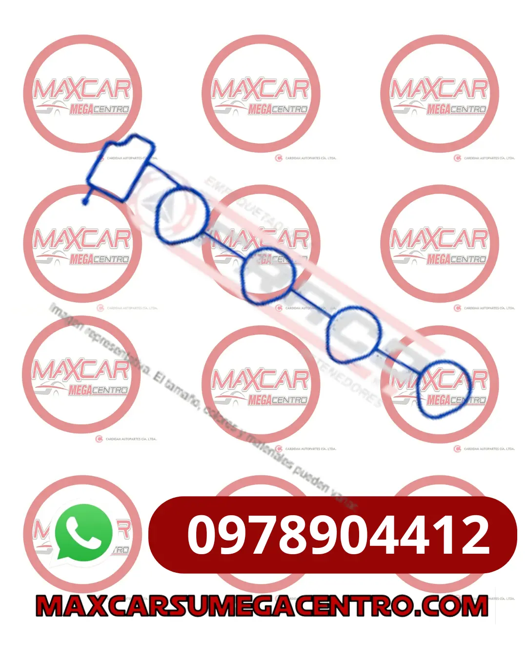 Ema.1640010 Empaque Multiple Admision Fraco Spark  4 Cil  Caucho 1