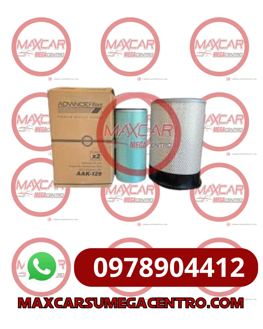 F.Aak129 Filtro Aire Advance Jac Hfc4253 15-17 Hfc4254 Hfc4255 15- Yutong B5  (Aa25812+Aa25813) 1