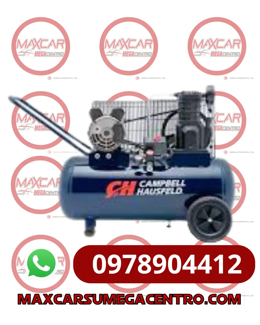 Compresor Horizontal Portatil 80L - 2Hp (1 * 120V - 60Hz) Campbell 1