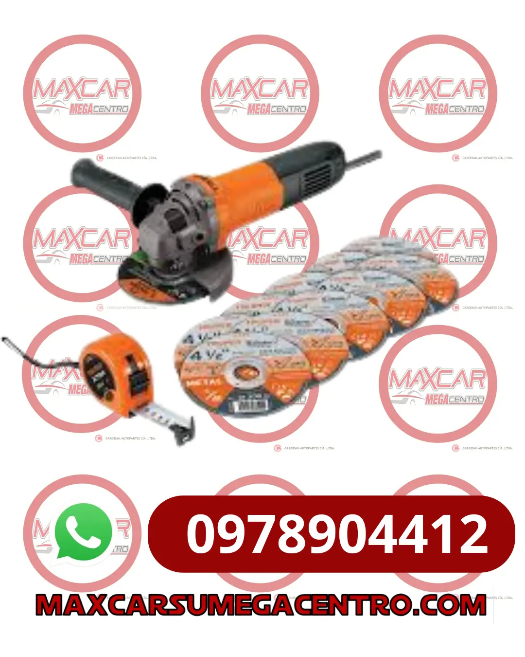 Amoladora Truper 453014 41/2" C/Discos Y Flexometro 1