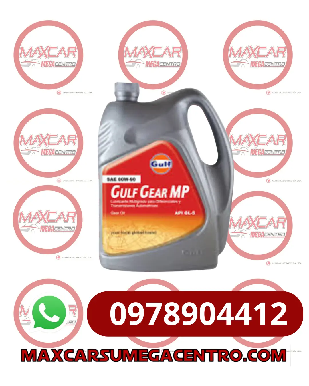 L.80W90 Gulf Gear 1/4 Mp Gl5 1
