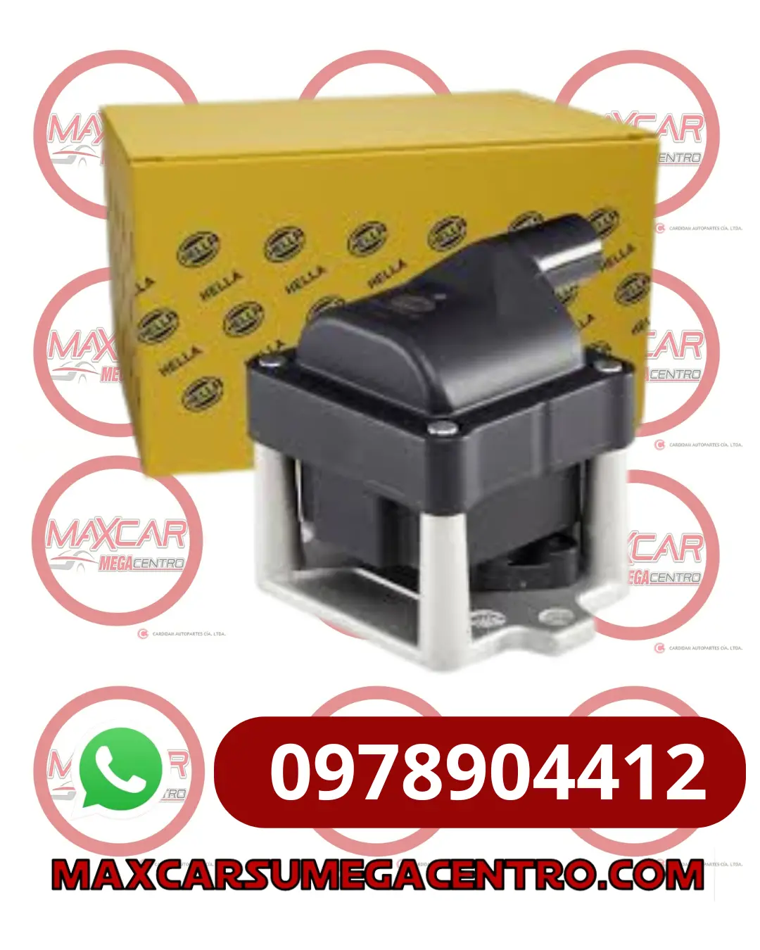 Bob.006623951 Bobina Encendido Hella Vw Golf 1.6I 1.8I 2.0I 92-99 Polo 1.4I 1.6I 1.8I 95-99 Skoda Felicia 1.6I 95-01 1