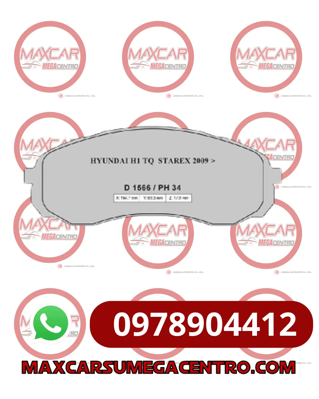 Pf.D8514 Pastilla Freno High Power Hyundai H1 Tq (Hpbpa0057) 1