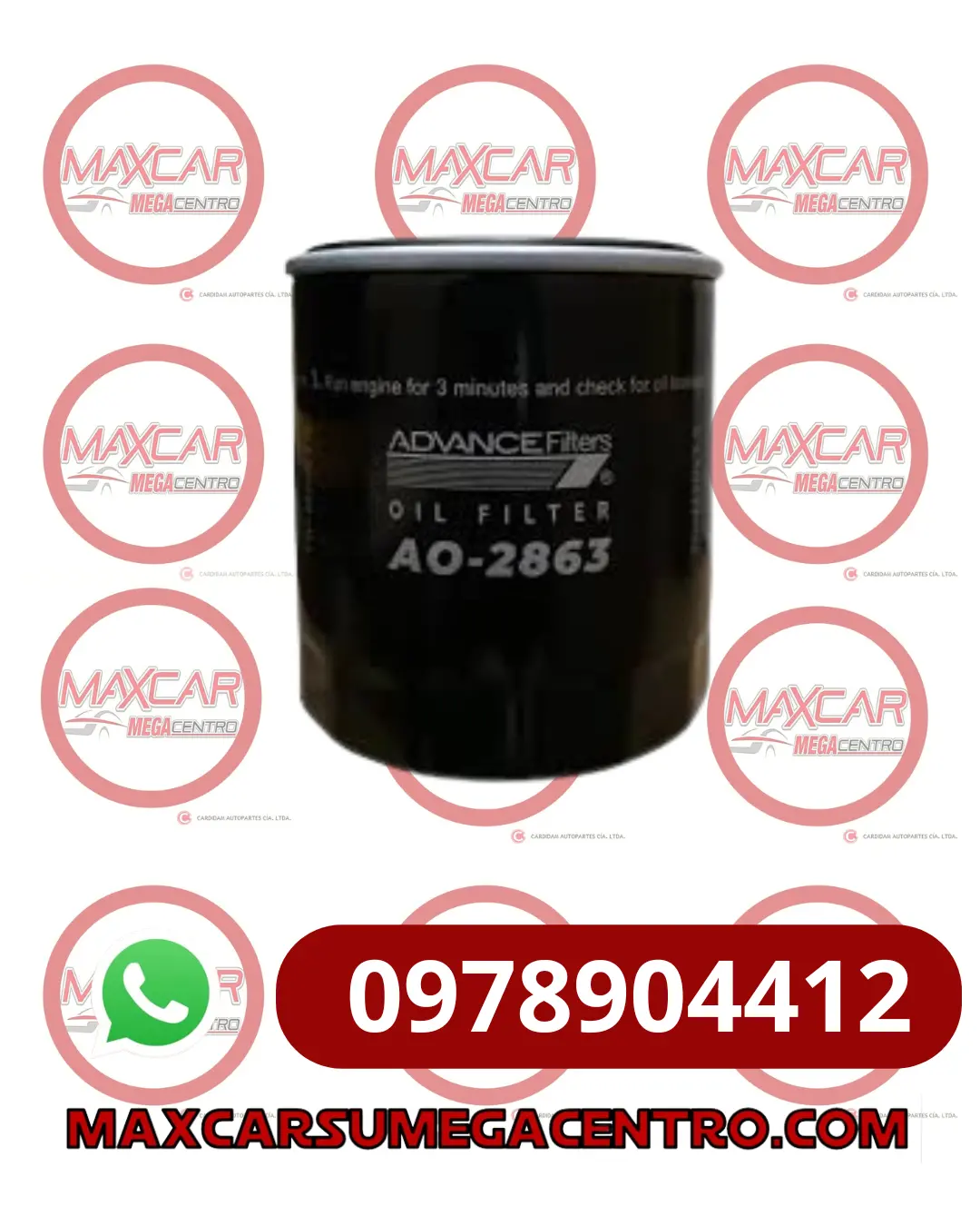 F.Ao2863 Filtro Aceite Shogun Sh2863b  Wingle Diesel Luv Diesel Jac T6 4X2 2.8 Diesel (Sph7325) 1