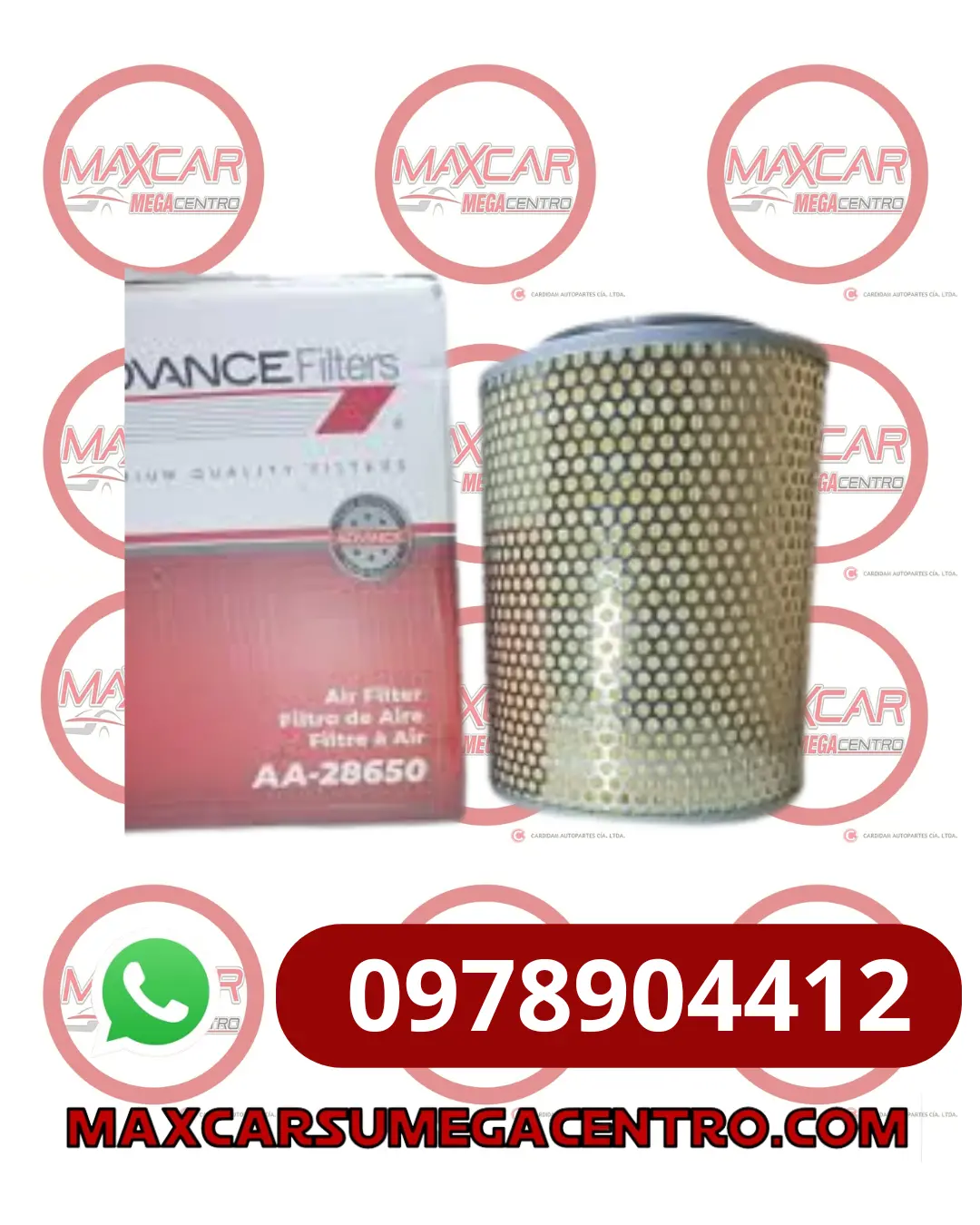 F.Aa28650 Filtro Aire Advance Hd65 County 3.9 28130-5A500 (Mk30281) 1