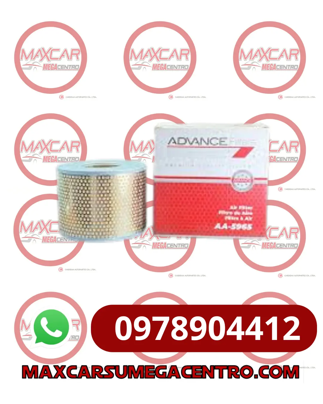Filtro Aire Advance Aa5965 Hilux 2.4 Prado (Mk62010)(Rba405) 1