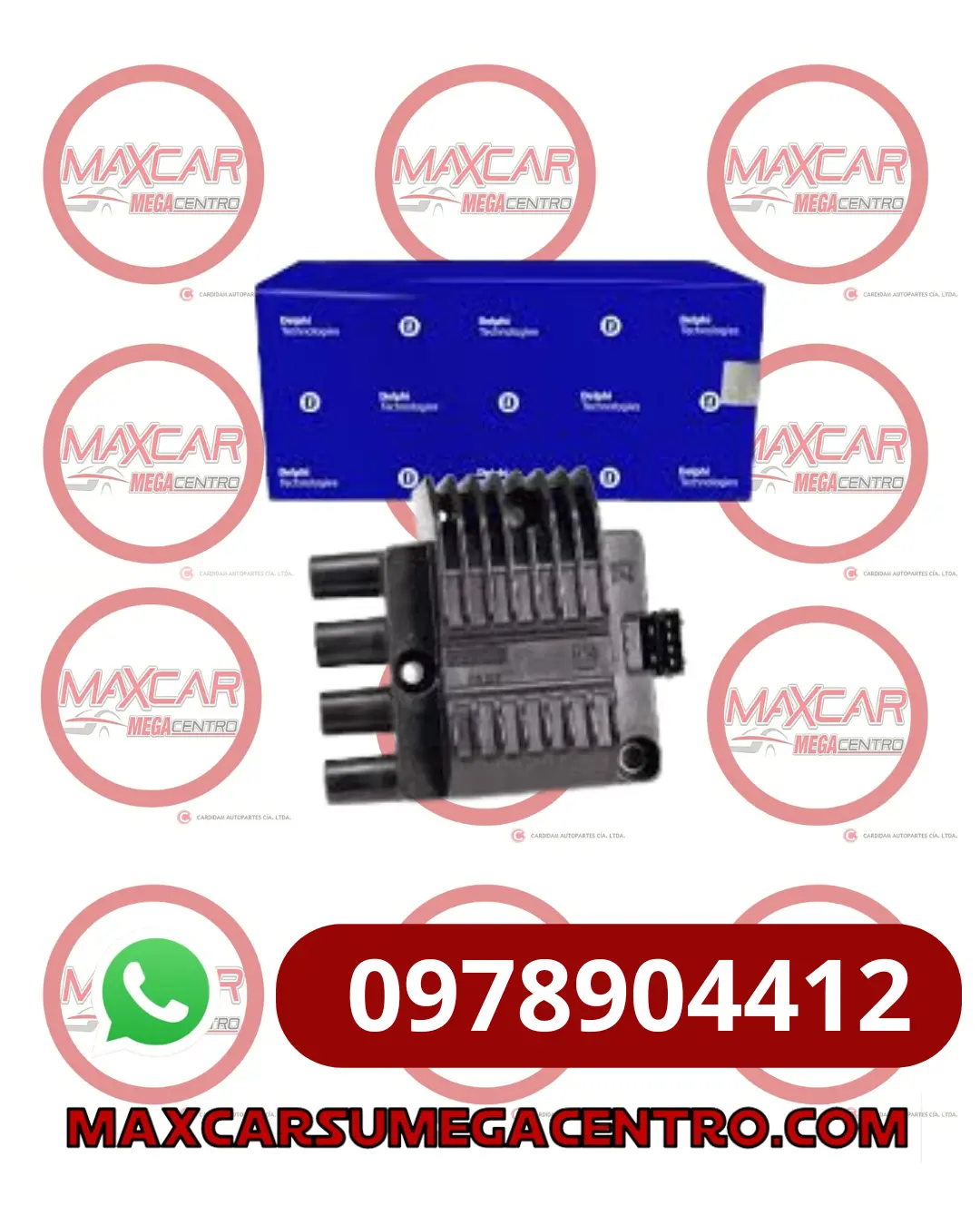 Bob.Bid00001 Bobina Encendido Delphi Corsa Wind 96-98 Cuadrada 1