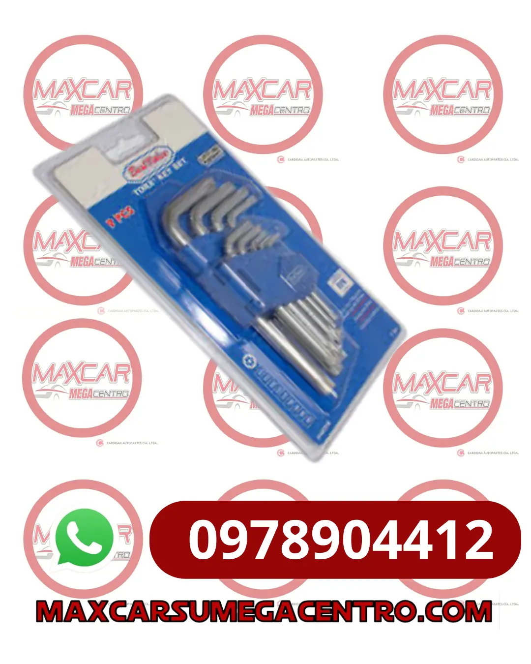 H.H420398 Juego 9 Llaves Torx Seguridad T10 A T50 En L Estuche Clip Best Value 1