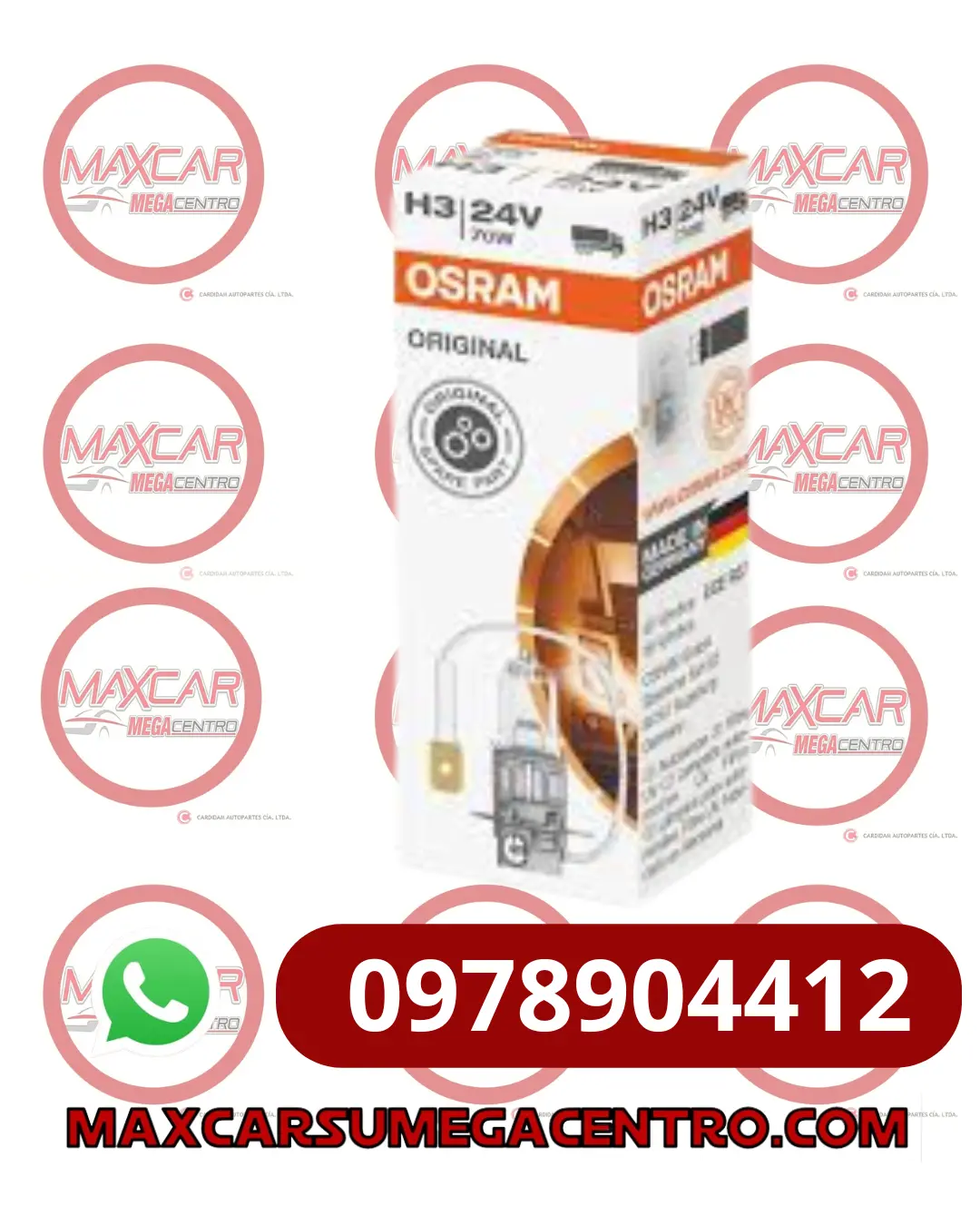 Far.H3 Halogeno Osram H3 24V 70W Pk22s 64156 1