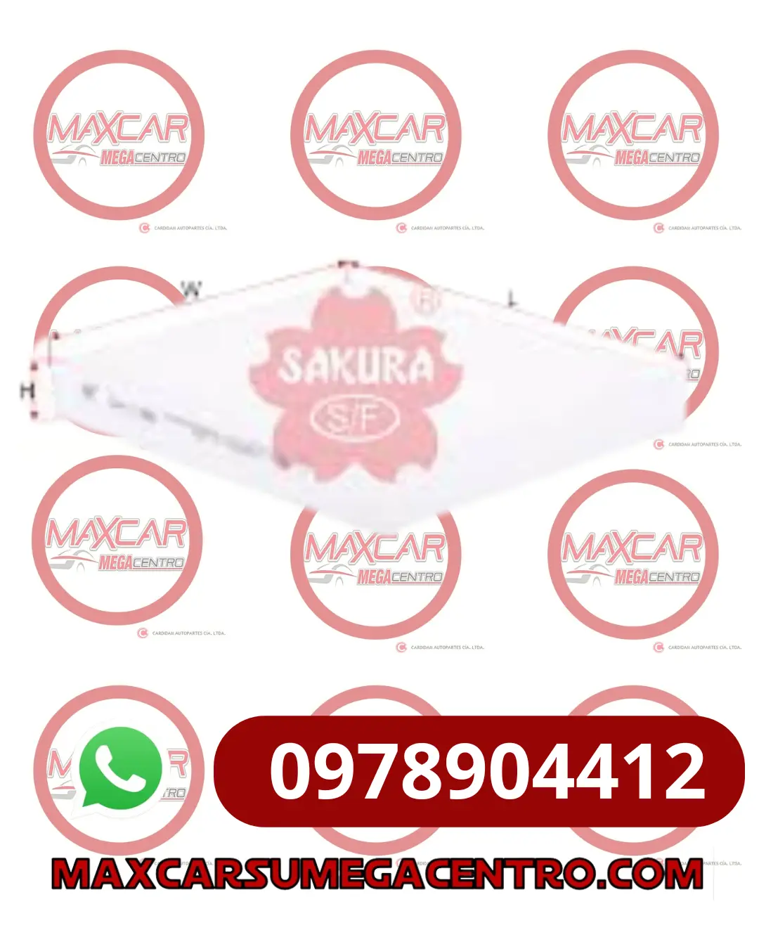 F.Ac11380 Filtro A/C Sakura Ca11380 Toy Hilux 2.7 16 Chr Hybrid 1.8 22- 1