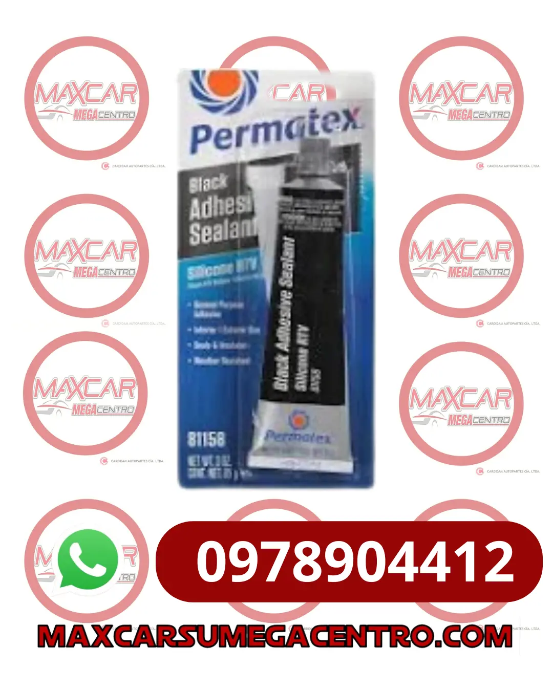 Peg.Neg Permatex Silicon Rtv Negro 3 Onz 1