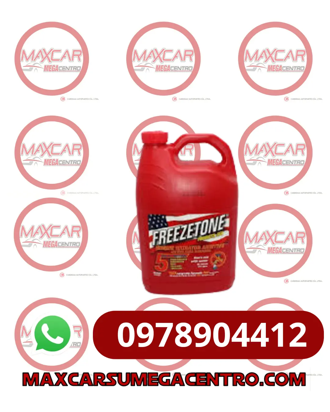 Ref.Fr Freezetone Refrigerante Galon Rojo 50/50 Extreme Hd Diesel 1