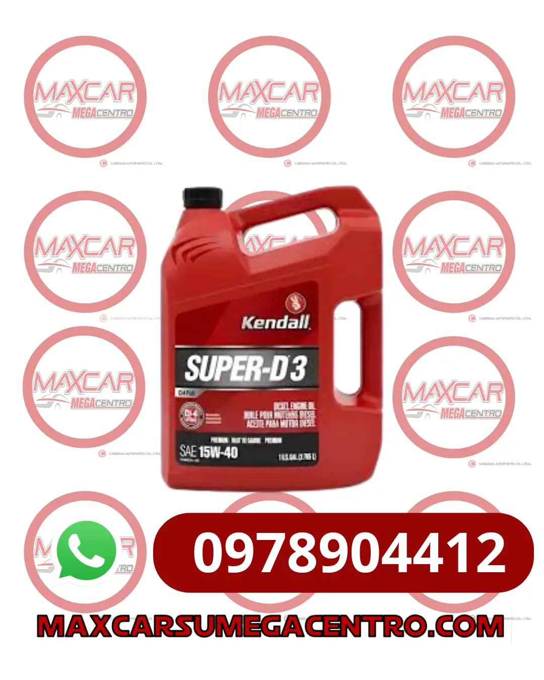 L.15W40 Kendal Galon Super-D3 Mineral Ci4+/Sl 1