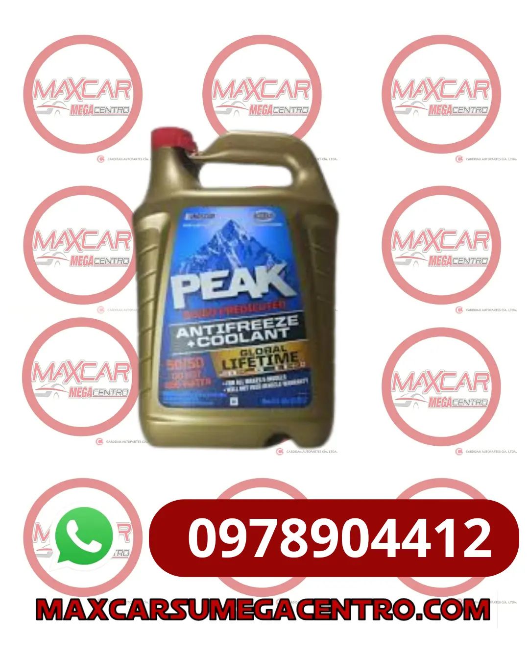 Ref.Pkr Peak Refrigerante Global Life Time Pxab53/6277M Dexcool 50%/50% 1
