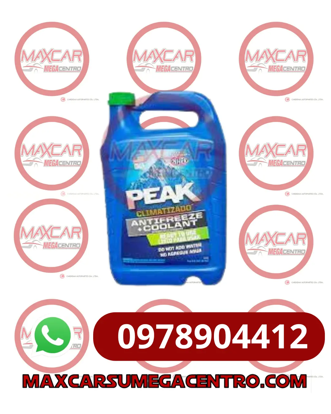 Ref.Pkv Peak Refrigerante Galon Verde 33% Listo/Usar Pkeb33 1