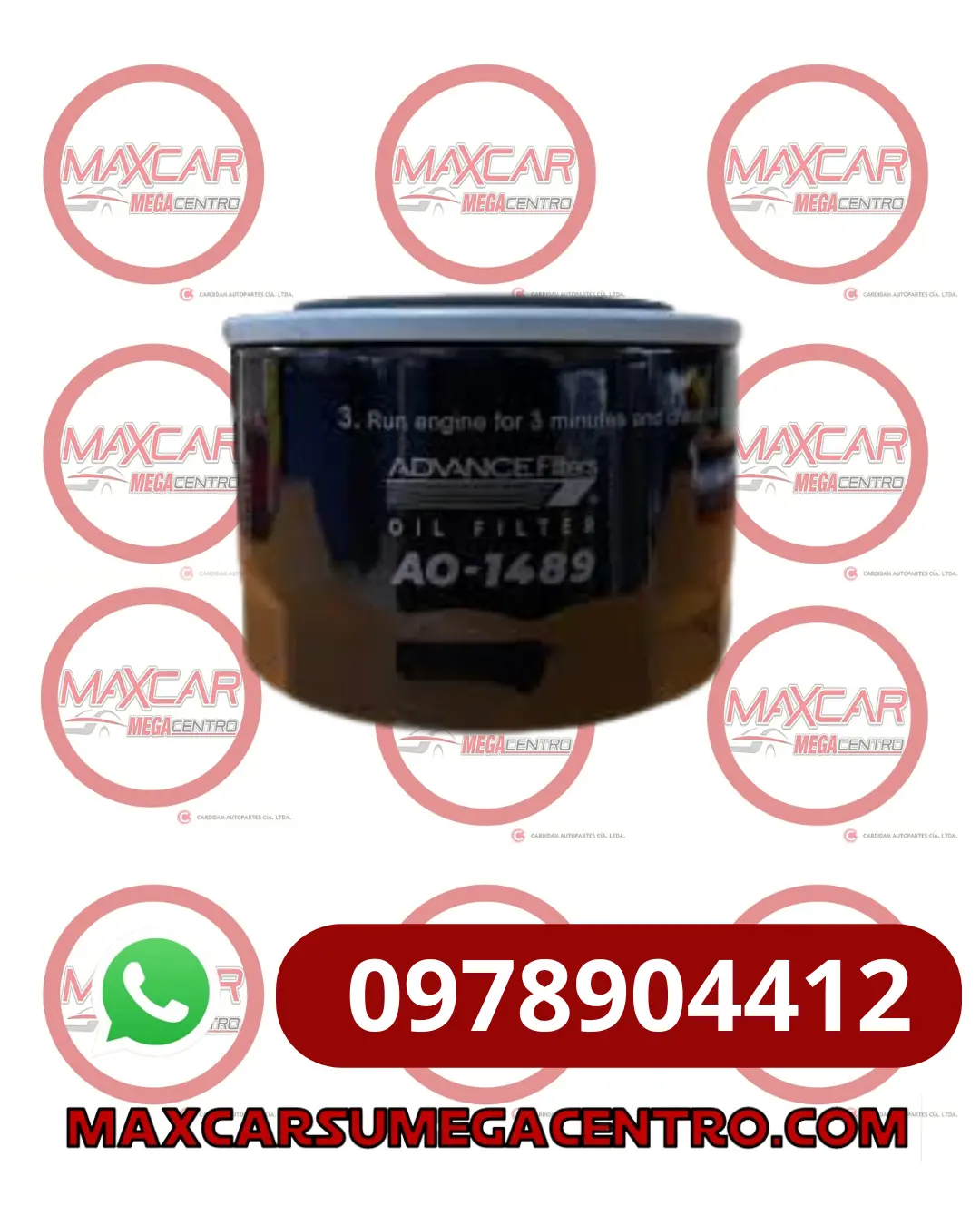 F.Ao1489 Filtro Aceite Advance Changan Cs55 1.5 Cs75 1.8 1