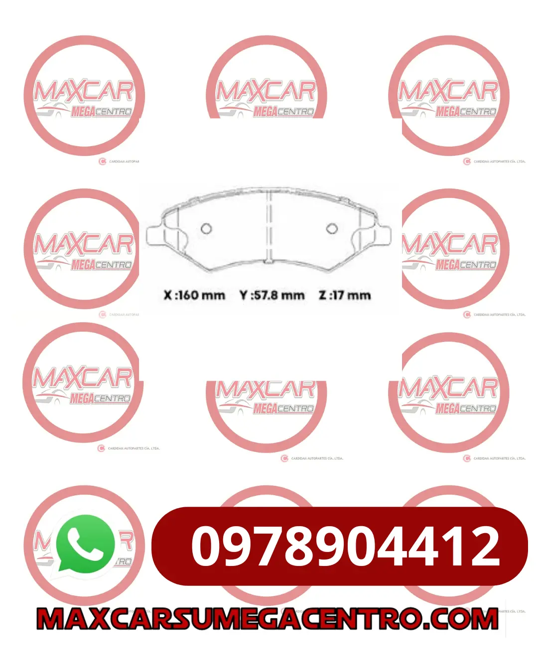 Pf.Md1u0811 Pastilla Freno High Power Chery Tiggo 5 Del/ Jetour X70 (Hpbpa0059) 1