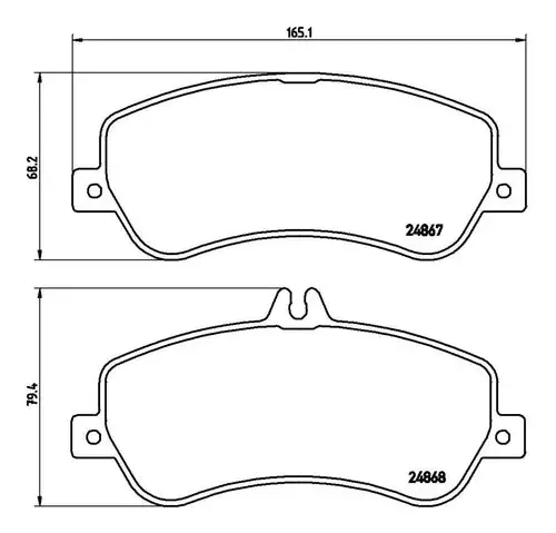 Pastilla Freno Brembo P50086 Mercedes Benz Glk Class 08- 1