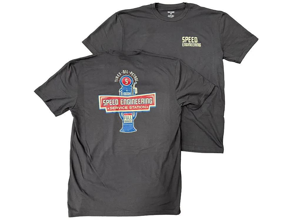 Speed Engineering Service Station T-Shirt 1