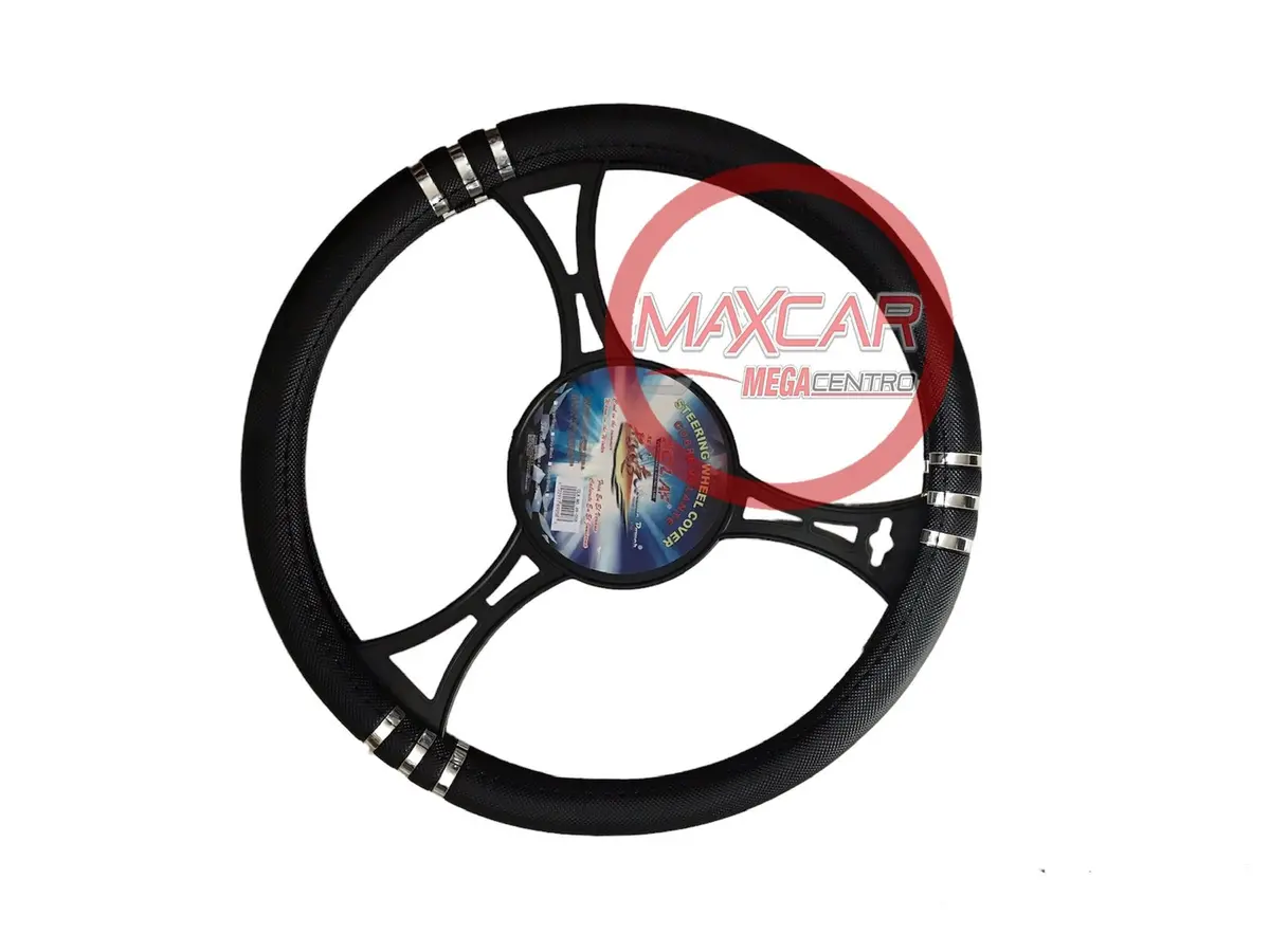 Forro Volante Negro Cuero Trenza Va1028 49-244L-Ne Cla - Va1028 1