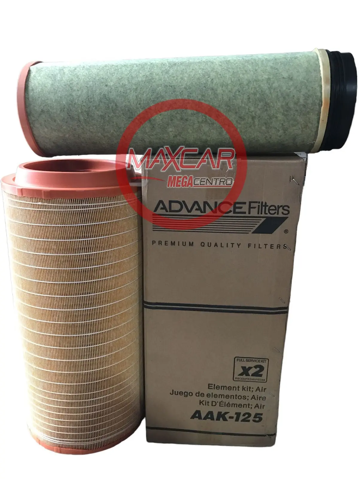 Filtro Aire Advance Aak125 Sinotruck T7h-430 38 Ton 12Mt3  (Kit A27600-Aa27601)  - Faak125 1