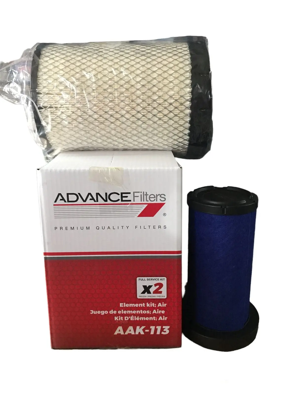 F.Aak113 Filtro Aire Advance Sinotruk Howo Zz1048 2.5 Ton. 2.8L (Kit Aa4464+Aa4864) 1