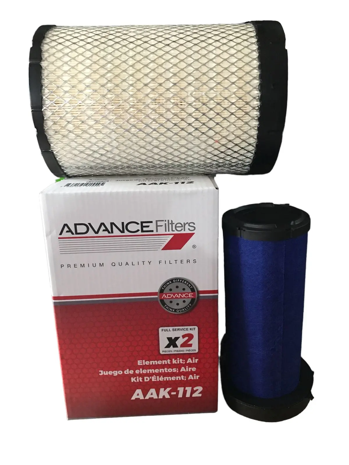 F.Aak112 Filtro Aire Advance Sinotruk 1157 3.5 Toneladas 2.8L (Kit Aa4484+Aa4474) 1