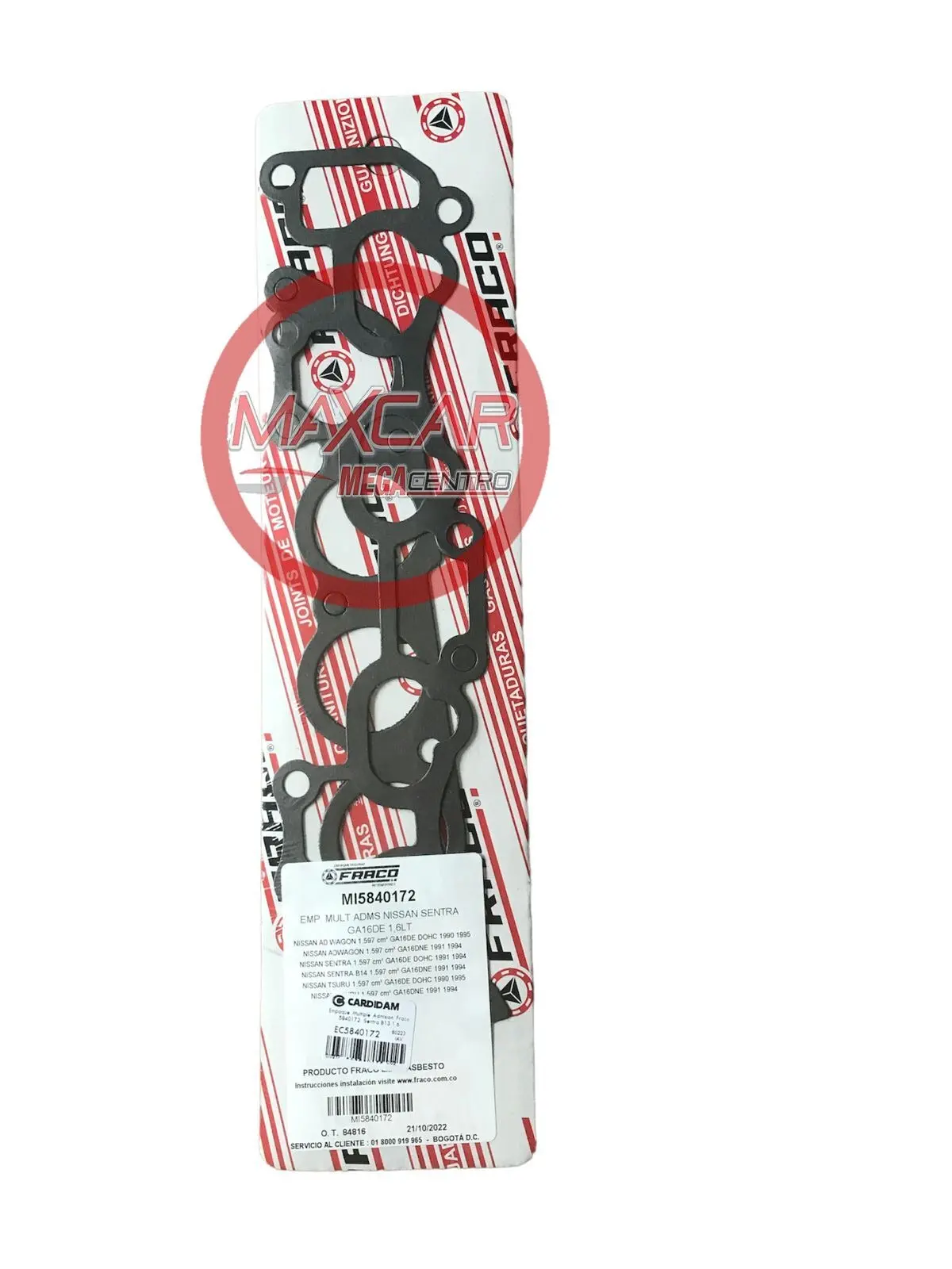 Empaque Multiple Admision Fraco 5840172 Sentra B13 1.6 - Ec5840172 1
