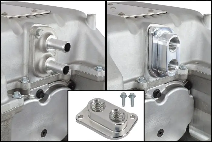 Ict Billet Cts-V Lsa Supercharger 10An Orb Intercooler Fitting Water Manifold Adapter Ctsv 1