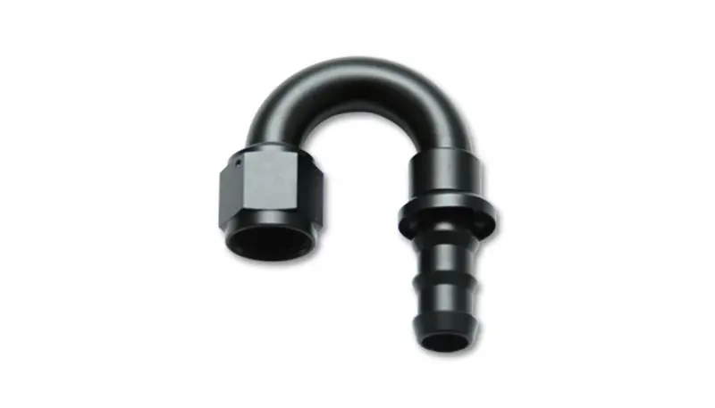 Vibrant 180° -6An Aluminum Push-On Hose End Fitting 1
